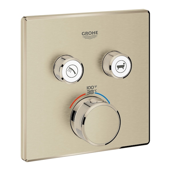 Grohtherm Smartcontrol Dual Function Therm Trim, Brushed Nickel